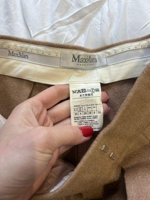 Вкорочені штани брюки max mara camel