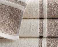 Ręcznik łazienkowy Sofia Glamour Kryształki 70x140 śmietankowy