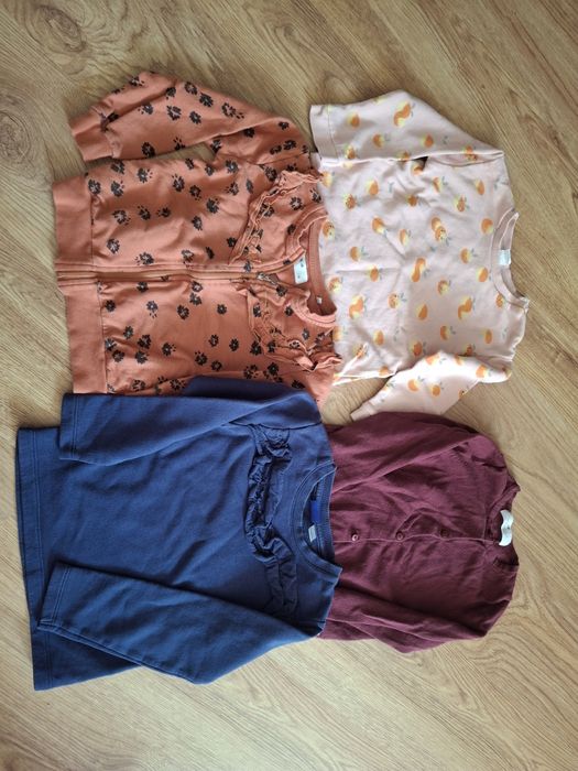 Bluzy i sweterek dla dziewczynki 110/116