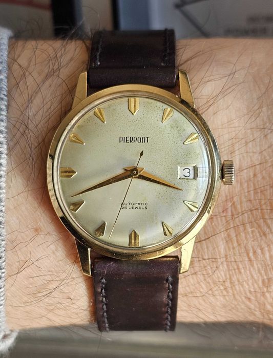 zegarek złoty 18k 750 *16,5g złota* Pierpont automatic Swiss made