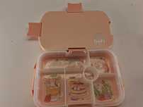 I187 Lunch Box Śniadaniówka Dziecięca GuFi Rabbit Króliczki Różowa