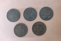 Conjunto de 5 moedas de XX centavos (Melhores datas)