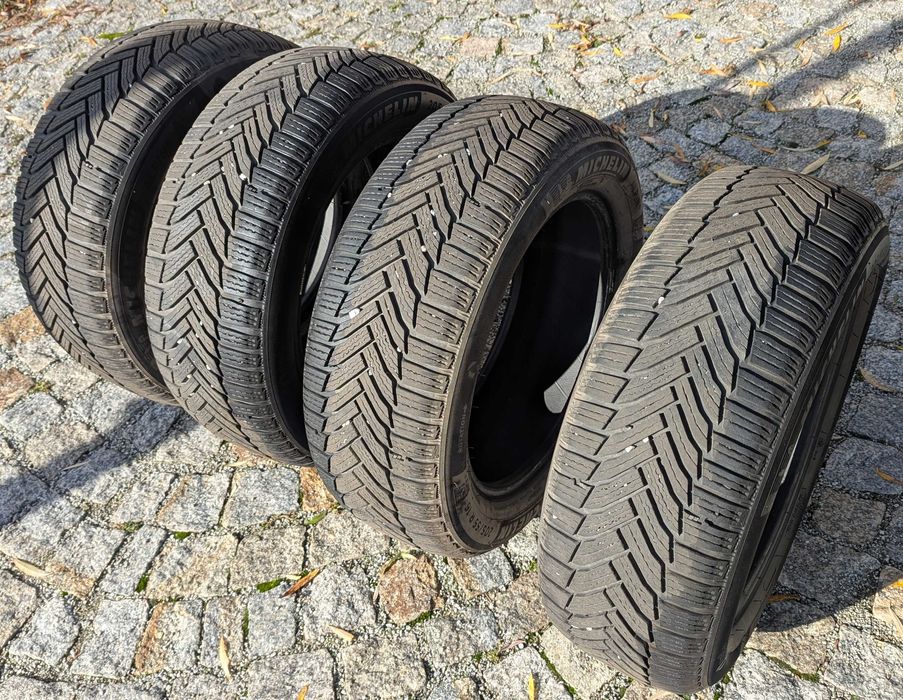 4x 205/55 R16 zimowe Michelin Alpin 6 – używane, komplet, Wrocław