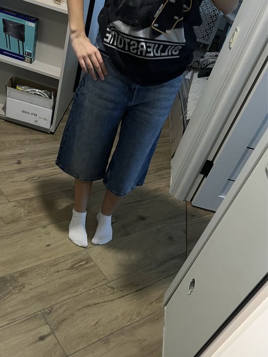 baggy бегі джинсові шорти сині s