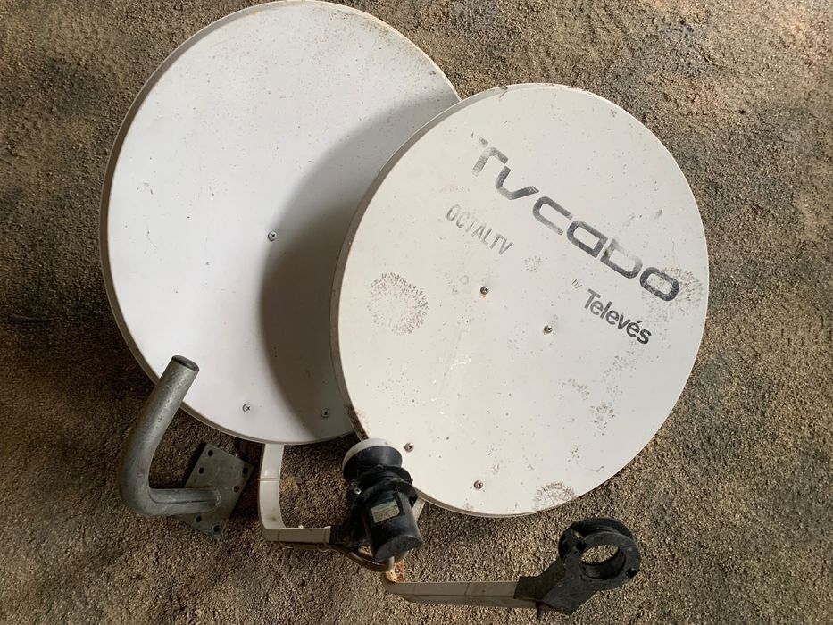 Antenas TV satélite+recetor+satellite finder