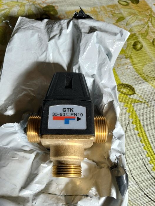 . Válvula Misturadora Termostática 35–60°C PN10 (Nova) – 40€