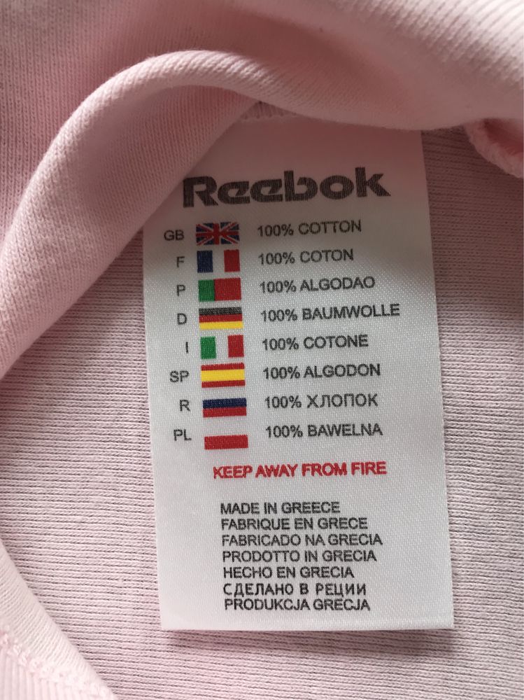 Różowa koszulka sportowa S M na ramiączka Reebok vintage