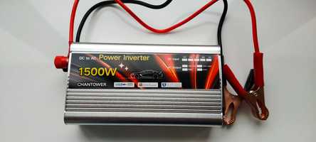 Инвертор 12V 220V 1500W CHANTOWER POWER INVERTER качественный Новый