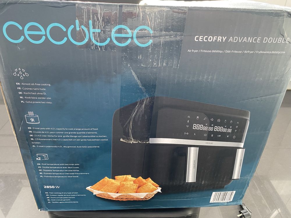 Frytkownica air fryer Cecotec Cecofry Advance Double 2850 W 9 l