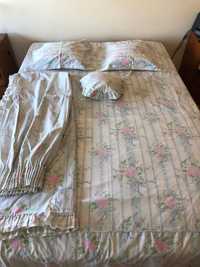 Conjunto de cama de casal: capa de edredon e …
