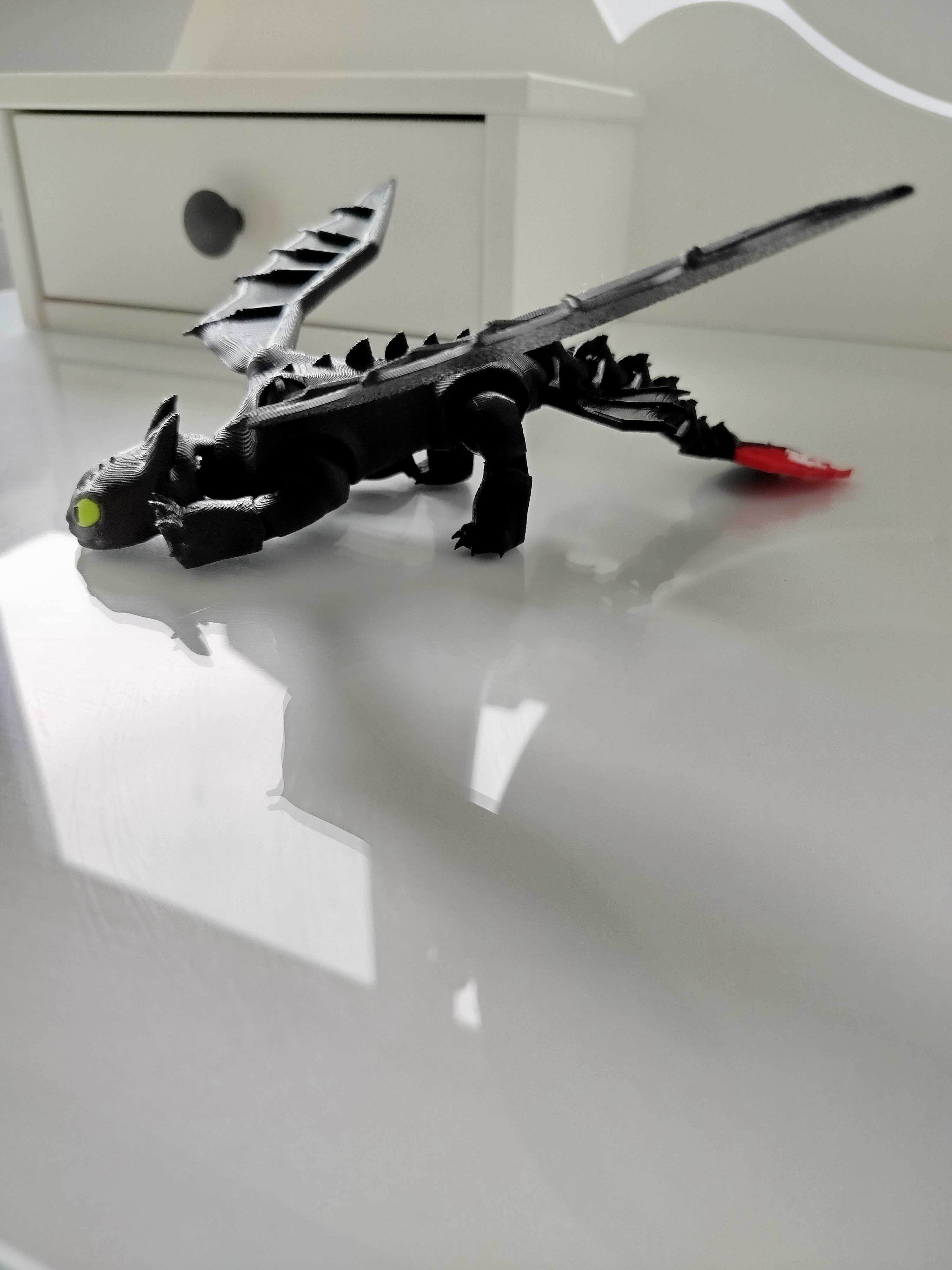 Flexi Dragon Szczerbatek Nocna Furia Toothless Jak wytresowac smoka
