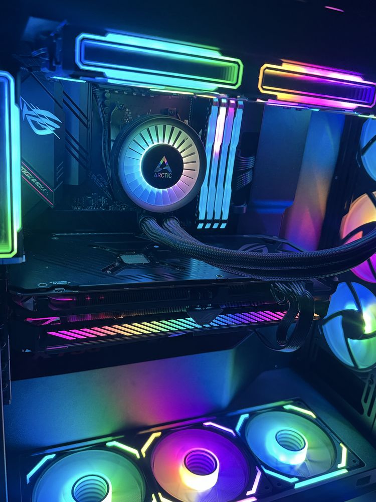 Computador gaming ryzen 7 5700 x3d rog 6800 oc