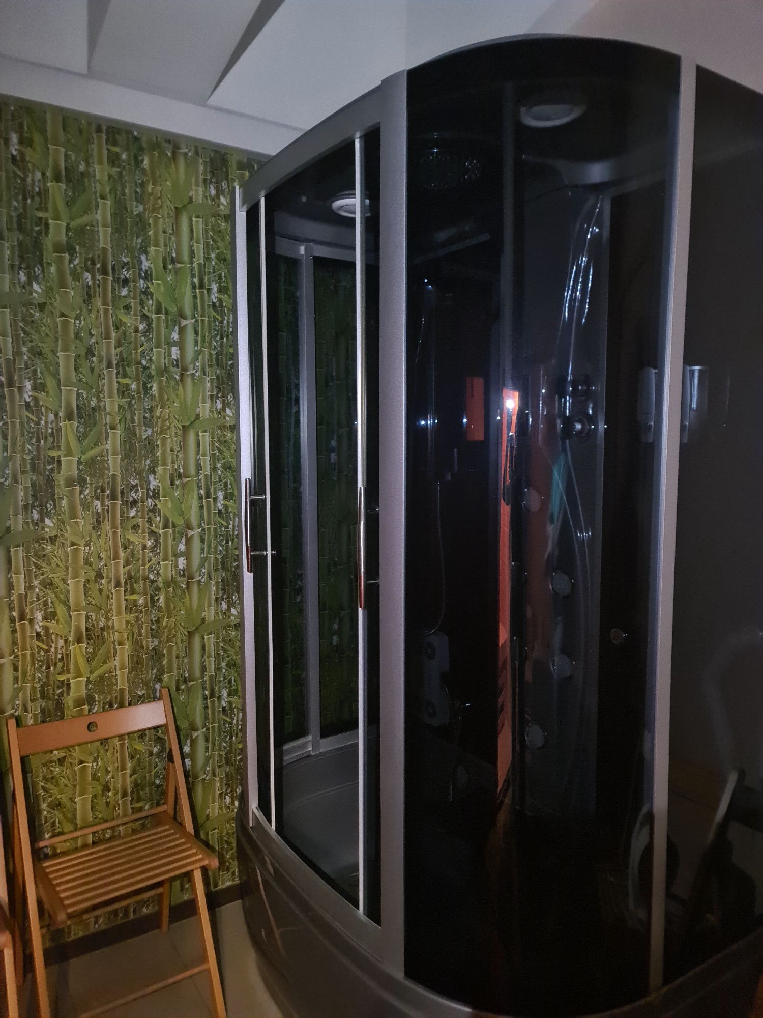 Sauna sucha fińska + sauna infrared 2 sztuki z kabiną prysznicową