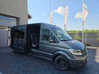 Volkswagen CRAFTER 4 MOTION AUTOMAT-8 Bie Długi 7-OSOBOWY BOGATA OPCJA WYPOSAŻENIA NAVI KAMERA COFANIA FUL LED LAKIER METALIZOWANY SALON PL STAN NOWY
