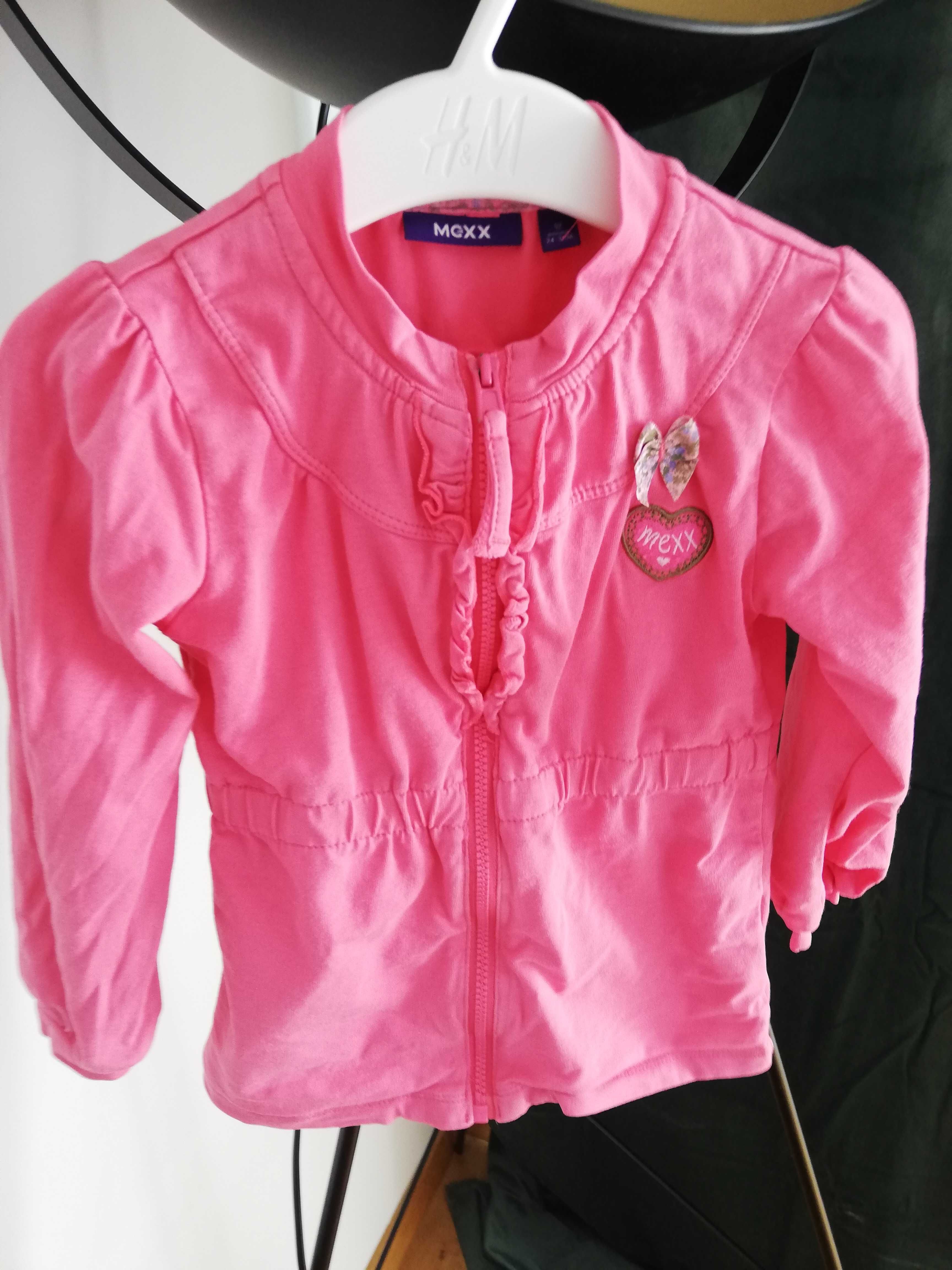 Mexx bluza rozpinana różowa r. 92 cm / 24-30m