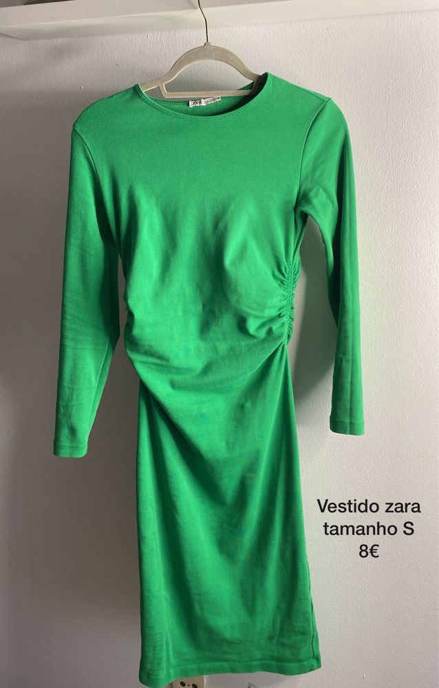 Vestido verde da zara