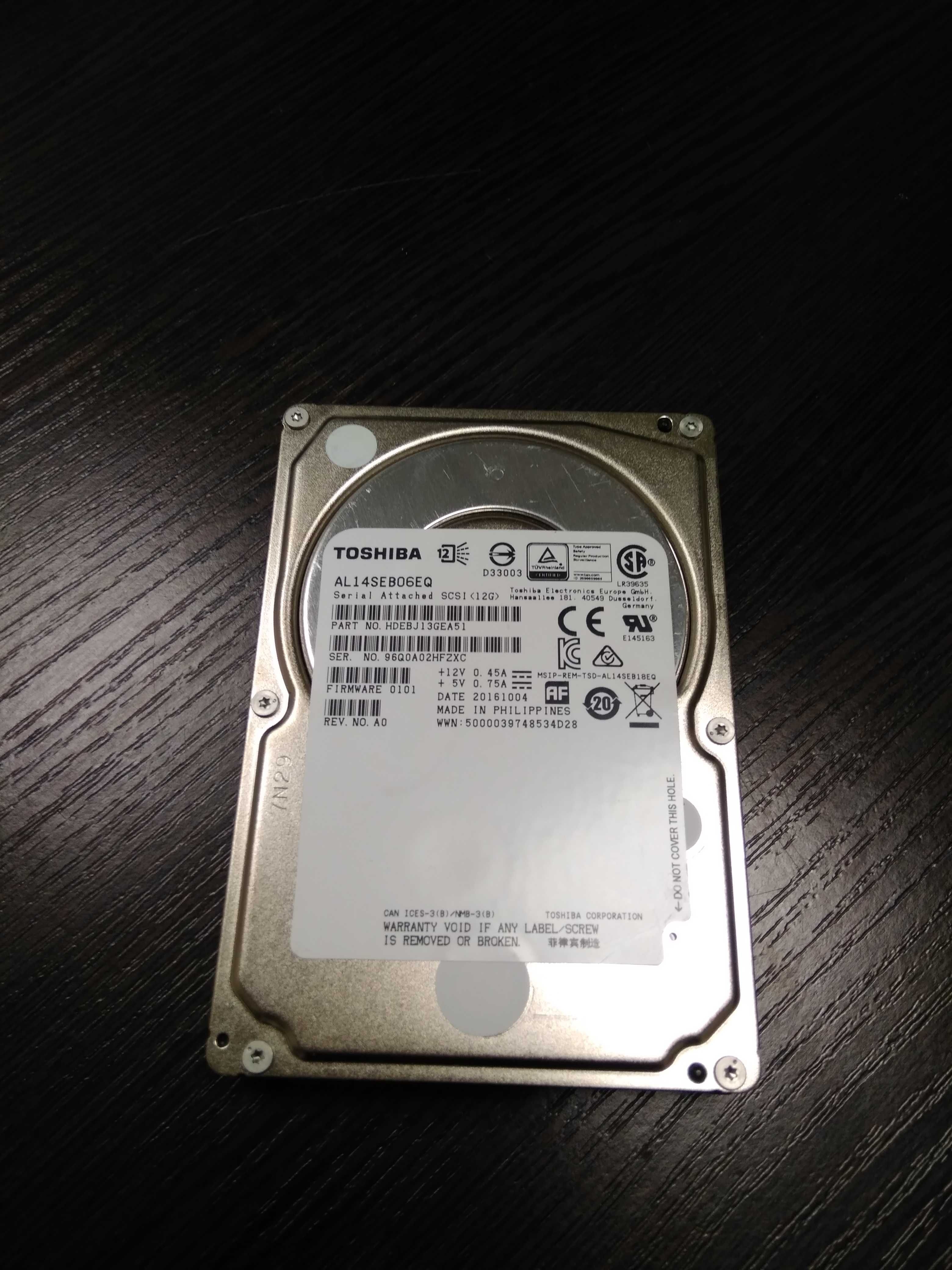 Серверные HDD SAS 2,5 (3,5) Seagate Toshiba HP