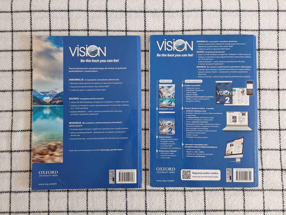 Podręcznik i ćwiczenia ,,Vision 2"