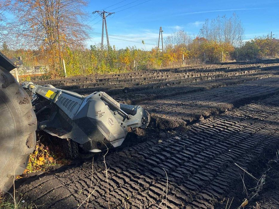 Mulczer leśny wgłębny, powierzchniowy, Karczowanie działek Zator