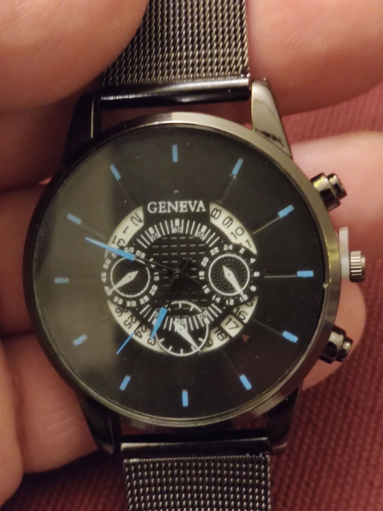 Męski zegarek kwarcowy Geneva.