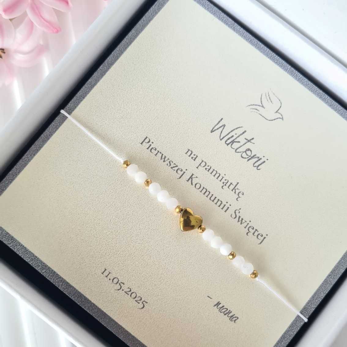 Bransoletka dla dziewczynki na Pierwszą Komunię Świętą Kids Shine NADI