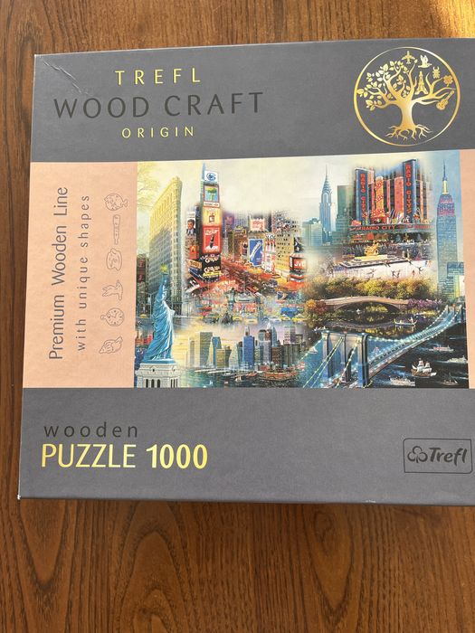 Trefl Puzzle drewniane 1000el. Nowy Jork kolaż 20147