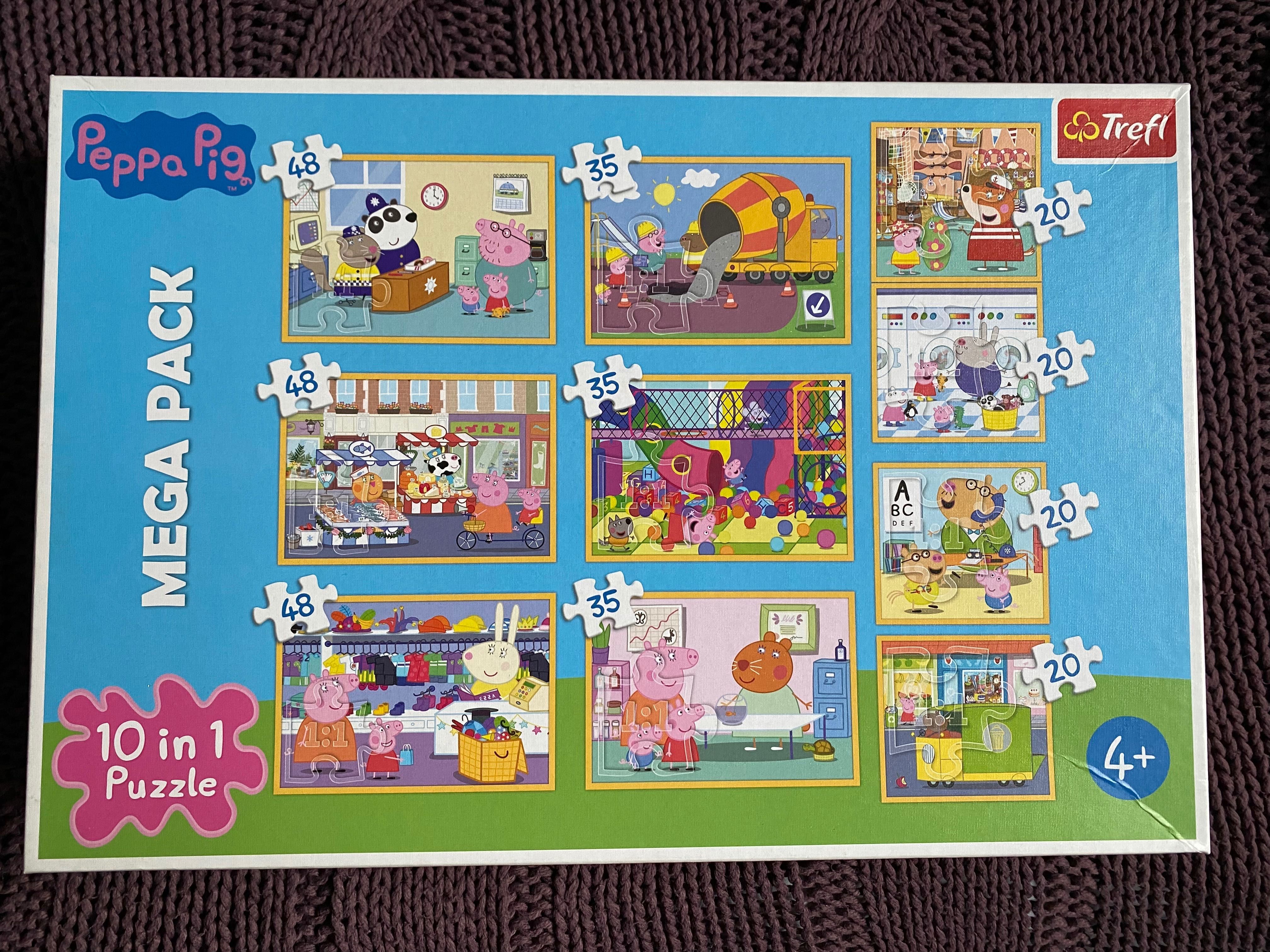 Puzzle Peppa Pig 10 w 1 Mega Pack