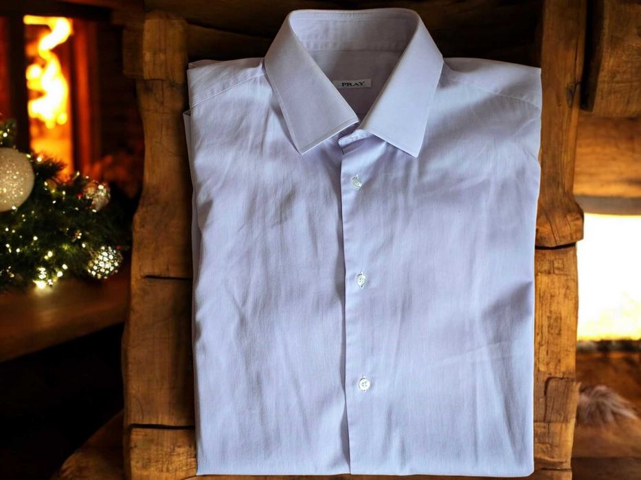 Fray рубашка из египетского хлопка и пуговицами из перламутра