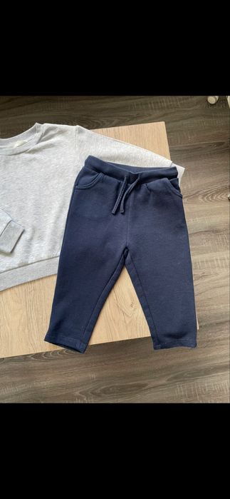 Костюм світшот штани на флісі набір унісекс набор комплект 86 92 H&M