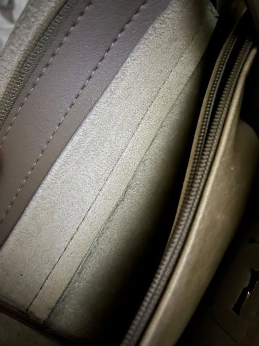 Сумка бежевая из эко кожи