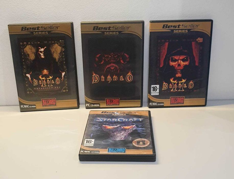 Pc Mac Blizzard Diablo Diablo 2 i Starcraft + dodatki Ang Cd Retro