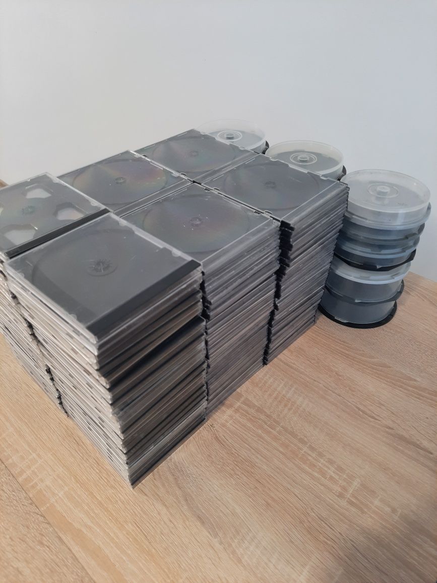 Opakowania pudełka na płyty CD DVD zestaw 270szt. slim