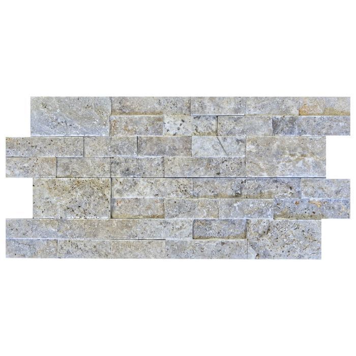 Panel kamienny trawertyn Silver Ash łupany 61x15Kamień Elewacyjny