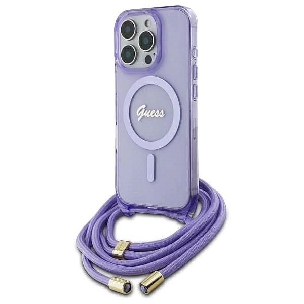 Guess GUHMP16LHCTSGNSU iPhone 16 Pro 6.3" fioletowy/purple hardcase Cr
