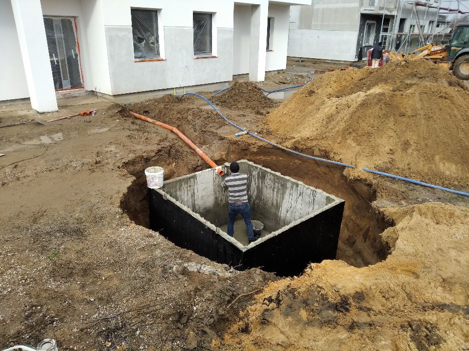 Zbiorniki na na wodę deszczową piwnica betonowa