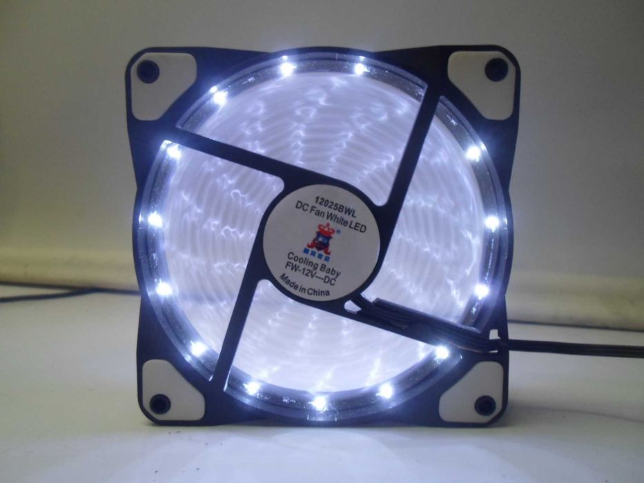 Вентилятори охолодження 12025BWL (120 мм) з підсвічуванням. 4 шт.