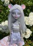 monster high lalka mouscedes g1 ooak custom repaint