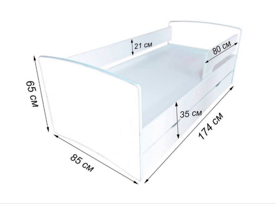 Дитяче ліжко з матрацом