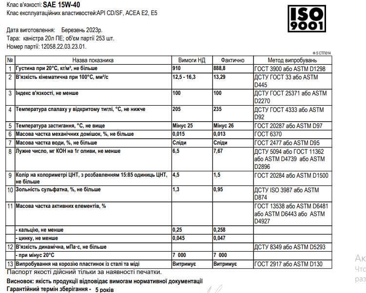 Масло.моторне. YUKO TURBO DIESEL 15W-40  20л  Безкоштовна.Доставка!