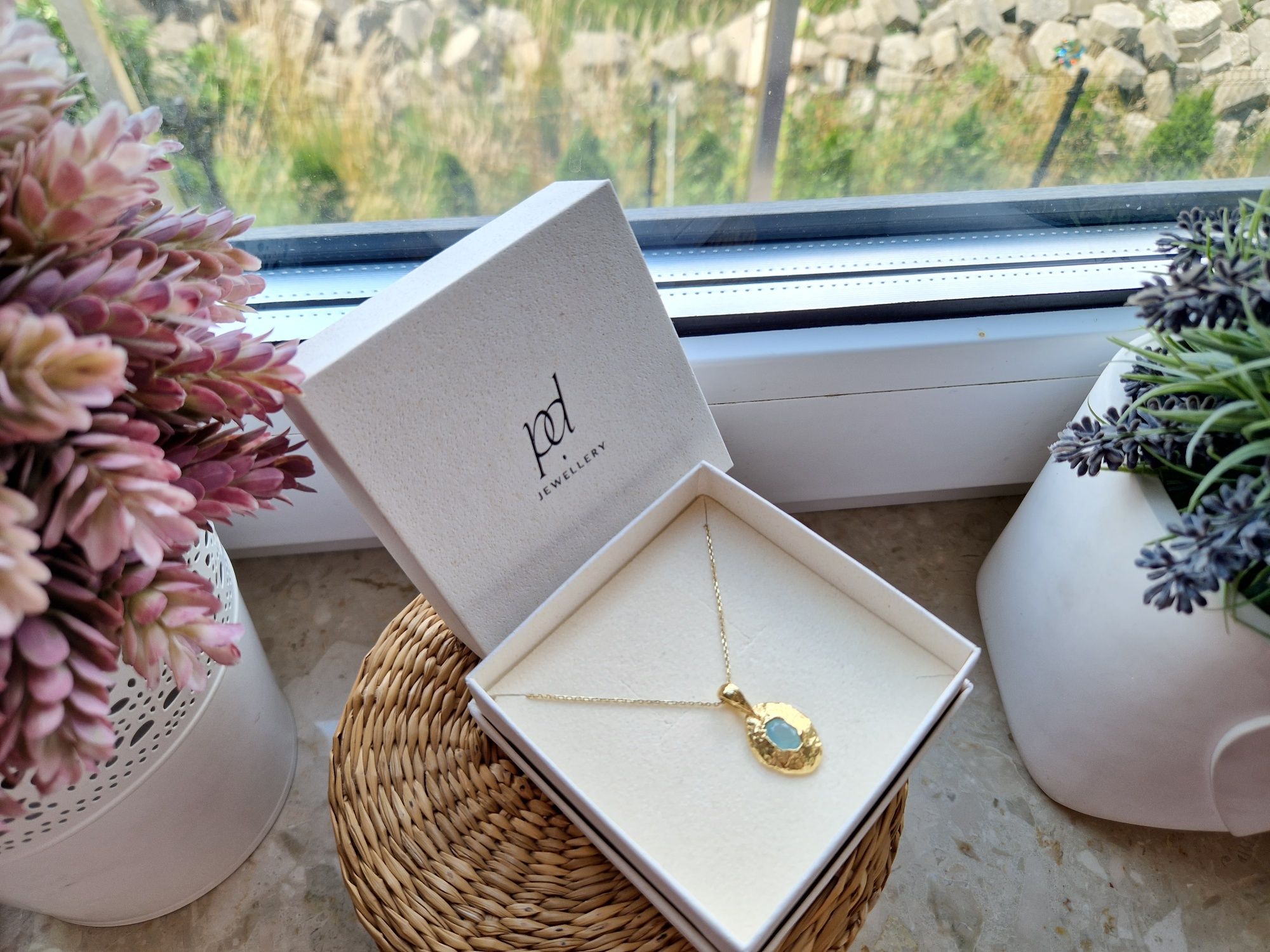 Nowy naszyjnik PD Jewellery Paola jewelry Jolly Blue srebro pozłacane