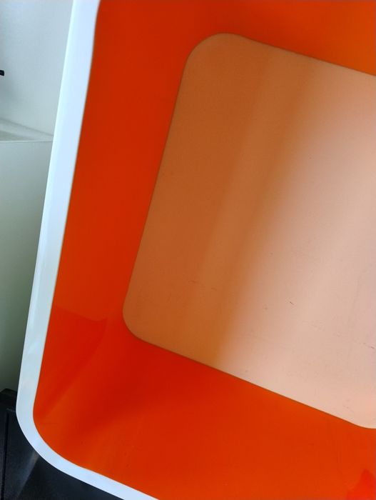 Szafki wiszące białe połysk kolorowe otwarte cube 4szt komplet