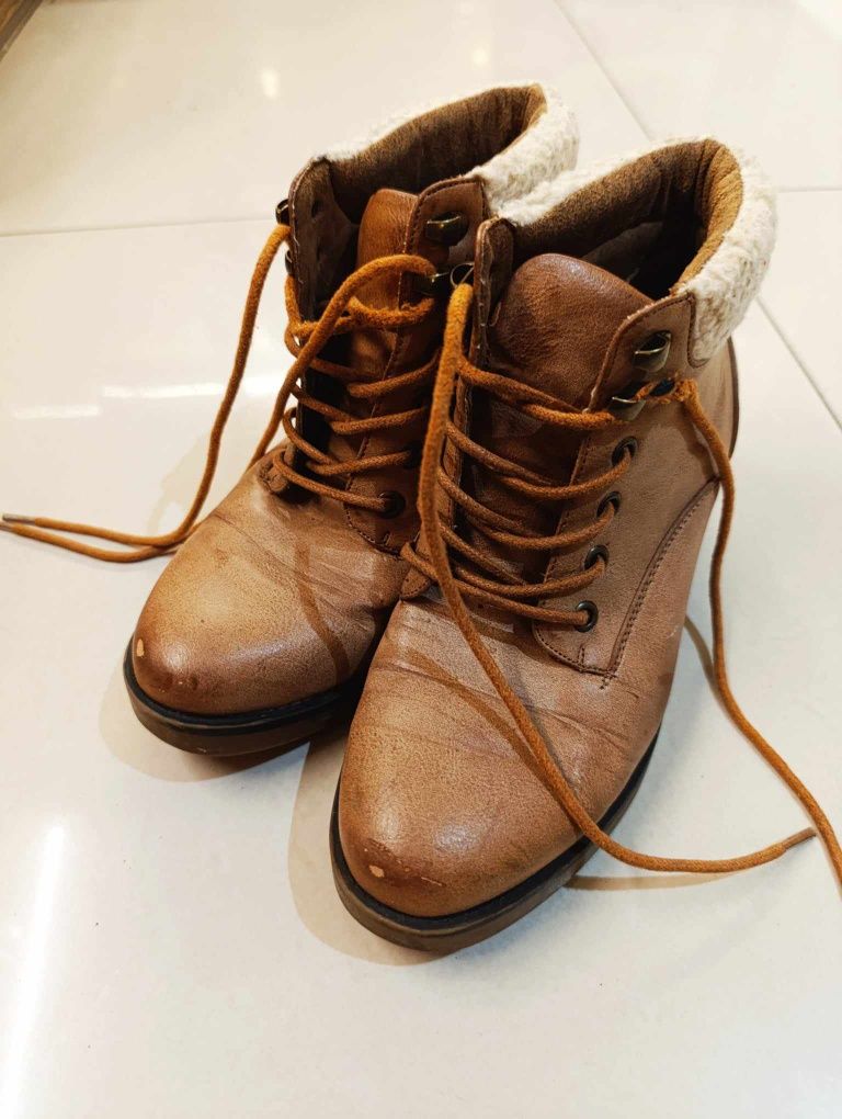 Buty jesień zima sznurowane New look 37