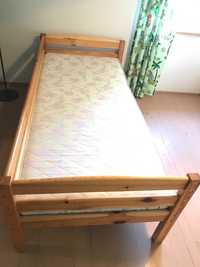 Кровать з матрацом 90х200см. Масив сосни. Виробництво Естонія