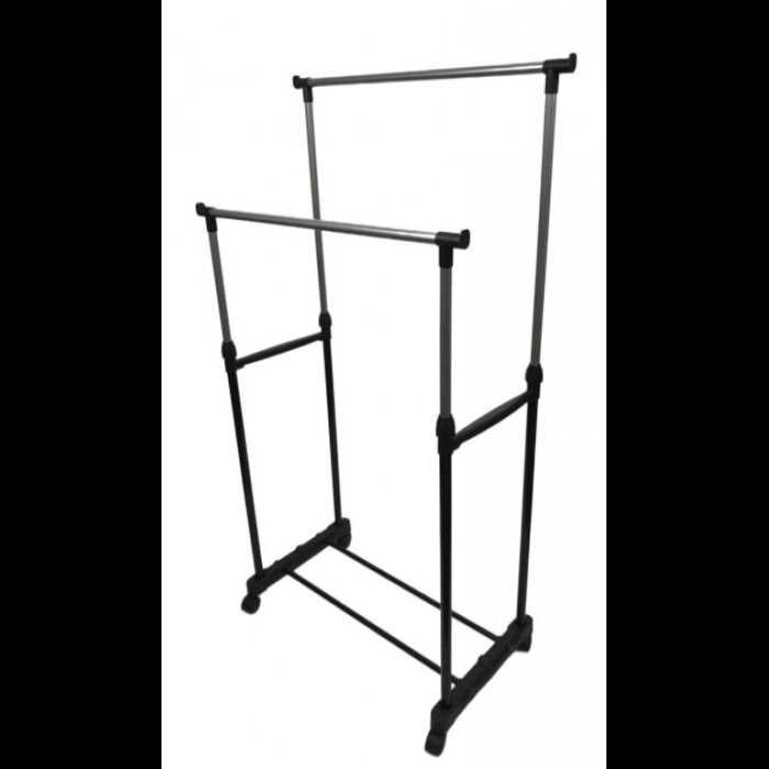 Телескопическая вешалка стойка для одежды напольная