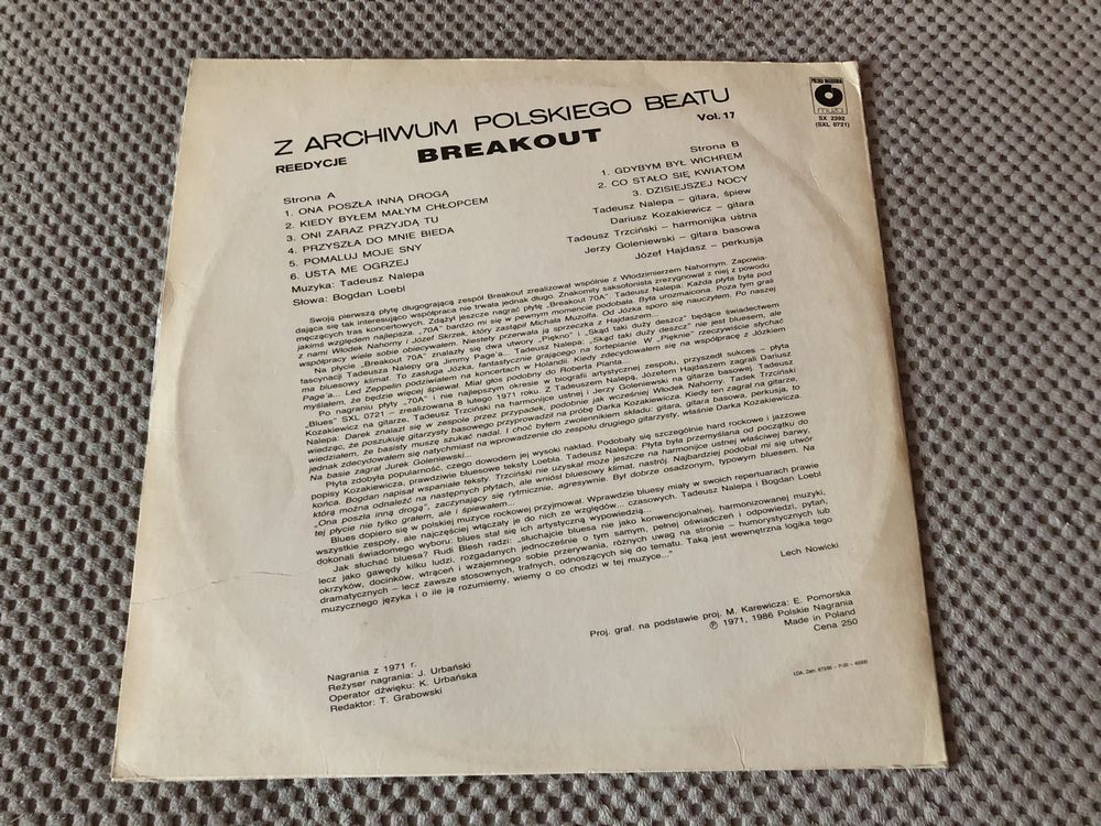 Breakout ‎– Blues Vinyl NM