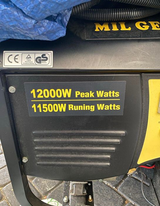 Новий потужний бензиновий на 12KW_генератор