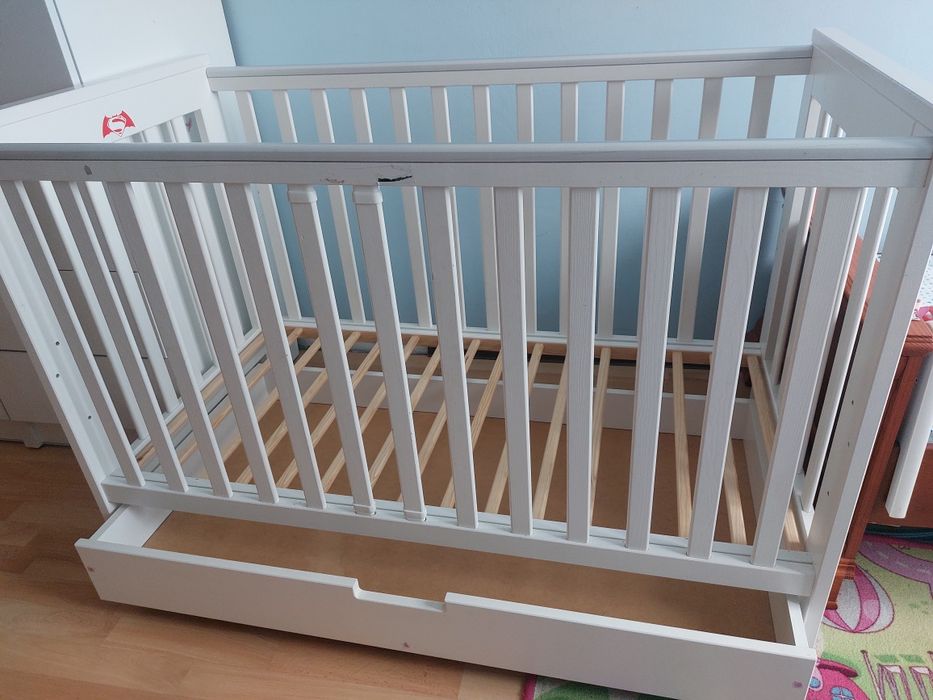 Łóżeczko dziecięce 120x60, cały zestaw, okazja!