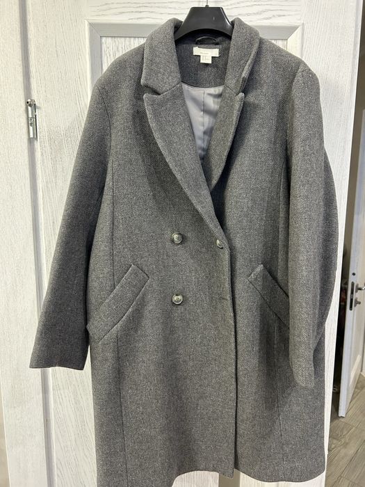 Оверсайз шерстяне пальто hm h&m
