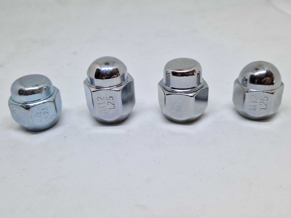 Гайка колісна закрита 12x1.25 конус цинк/хром Subaru/Nissan/Suzuki