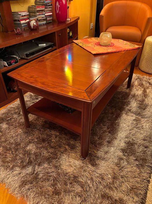 Elegancki Stolik kawowy z drewna